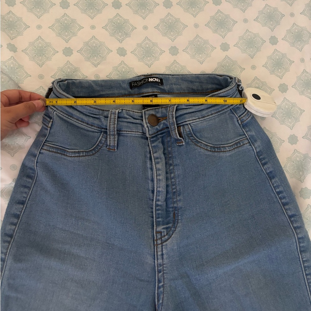 Fashion Nova High Rise Light Blue Jeans
